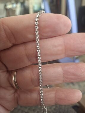 Pandora Rhinestone Tennis Bracelet in Sterling Silver